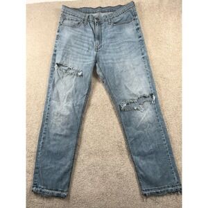 Denizen From Levi's 231 Jeans‎ Men 36x32 Blue Straight Leg Mid Rise Distressed